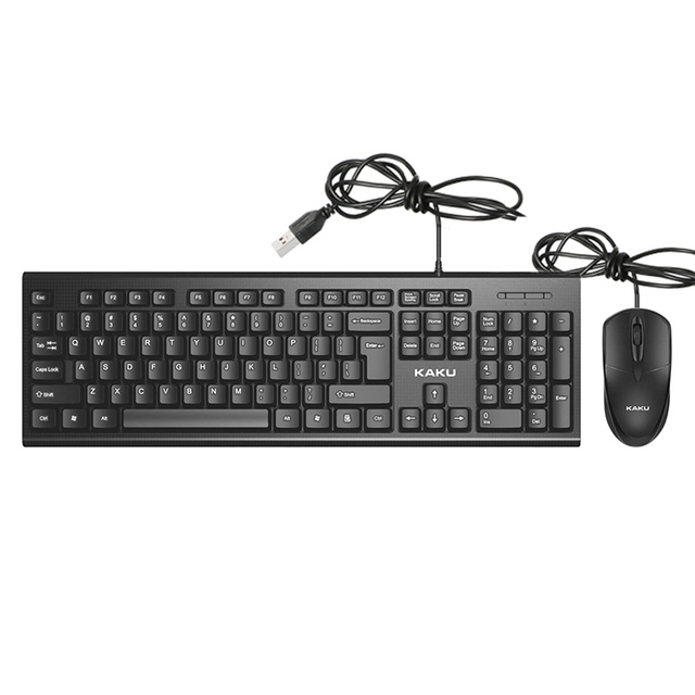 KAKU Computer Office Pc Gaming Gamer Mouse Keyboard Set Usb Sensitive Keyboard and Mouse Combo