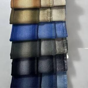 Jingrun da uomo in maglia di Tricot tinto a righe di cotone misto poliestere tessuto grezzo per il ragazzo scuro Denim blu - Product Image 1