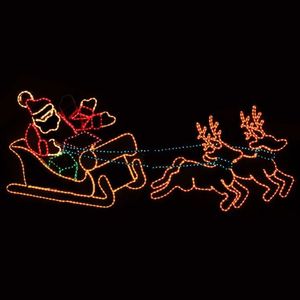 Lampe d'extérieur led, grande taille, renne avec manches, lumière blanche chaude, vacances, noël - Product Image 2