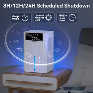 Deshumidificador de aire portátil para el hogar y RV de 2.2L, función de apagado automático, pantalla <span class=keywords><strong>LED</strong></span>, Control electrónico hecho de plástico - Product Image 5