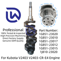 V2403 Vilebrequin 1G851-23020 1G851-23010 1G851-23017 1G851-23012 1G851-23015 1J810-23020 pour pièces de moteur Kubota, pièces d'excavatrice