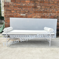 Chaise de salon en métal de conception simple Canapé d'extérieur Canapé de salon de location pour événement de mariage