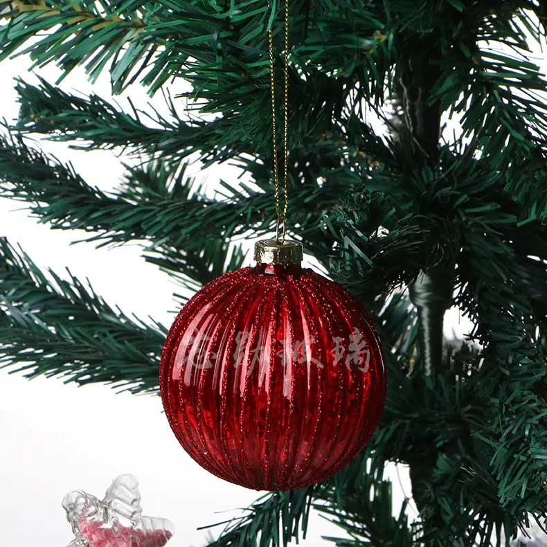 3-8cmの顧客デザインガラスハロウィーンボールガラス装飾クリスマス装飾ガラスボール