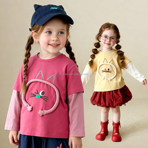 Ropa Infantil Personalizable, Linda Camiseta <span class=keywords><strong>de</strong></span> Manga Larga con Estampado 3D <span class=keywords><strong>de</strong></span> Gato, Conjunto <span class=keywords><strong>de</strong></span> Dos Piezas <span class=keywords><strong>para</strong></span> Niños y <span class=keywords><strong>Niñas</strong></span>, Moda <span class=keywords><strong>de</strong></span> Primavera - Product Image 2