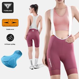 TOSUOD Cuissard à bretelles d'été à double flèche pour <span class=keywords><strong>femme</strong></span> avec sangle de coussin de graisse Collants d'équitation pour vélo de montagne - Product Image 1