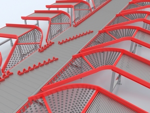 Cimc pteris tuyến tính crossbelt sắp xếp phân loại giải pháp hẹp vành đai phân loại Máy bưu kiện Phân Loại hệ thống vành đai băng tải máy - Product Image 2