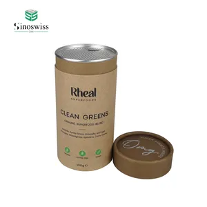 Free sample paper packaging tube food airtight peel off lid coffee tea protein powder package