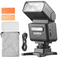 Flash Portátil Universal para Cámara Godox It32, Modo TTL, Disparador Inalámbrico, Speedlite, Disparador Magnético, Filtro para Fuji