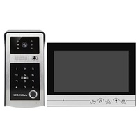 Interphone vidéo à empreinte digitale, alimentation secteur, écran haute définition 1200p, étanche, pour villa et usage domestique, avec mot de passe