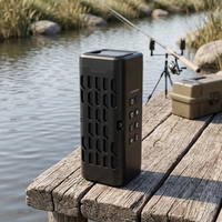 Haut-parleur Bluetooth étanche IPX6 BKK pour le camping et la pêche en plein air, grande puissance, portable, prend en charge la fonction Auracast