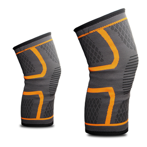 Genouillères de compression élastiques multicolores pour motocross et cyclisme - Product Image 1