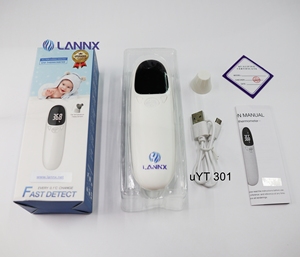LANNX uYT 301 Thermomètre électronique sans contact Thermomètre numérique médical pour bébé Thermomètre auriculaire infrarouge pistolet - Product Image 3