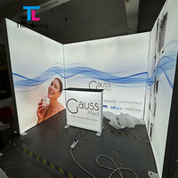 Stand d'exposition modulaire portable rétroéclairé pour salon professionnel, constructeur de stand d'exposition, stand d'exposition Seg Expo, boîte lumineuse publicitaire LED