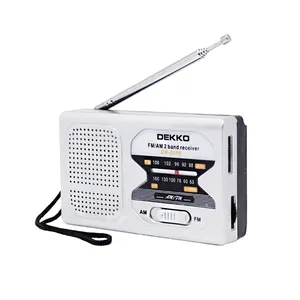 ABS Material Mini Pocket AM FM Radio Built-in antenna Portable radio am fm Pointer display frequency