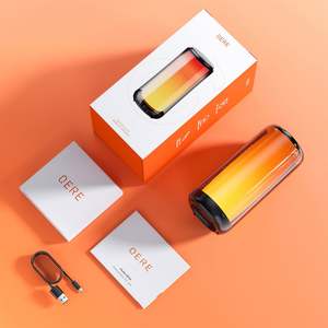 Altavoz Inalámbrico Portátil QERE HF33 Mini, Subwoofer para Exteriores con Luces LED de Colores Intermitentes de 360°, Altavoz de Bajos Metálico - Product Image 6