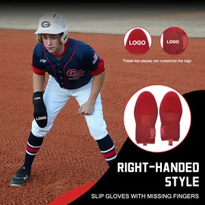 Protetor de mão personalizado para crianças e jovens, luvas deslizantes de beisebol para guardas de softball e softball