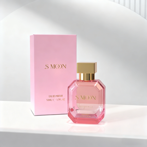 S MOON Profumo <span class=keywords><strong>Rosa</strong></span> da 50ml per Donne, Bottiglia in Vetro Raffinata con Confezione Regalo di Lusso e Borsa per lo Shopping - Product Image 4