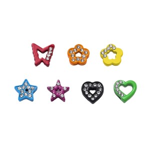 Heart Star Rhinestone Alloy Beads For DIY Jewelry Keychain Phone Chain Bracelet <b>Accessories</b> - Product Image 5