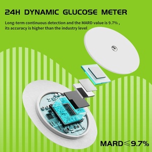 Kit de <span class=keywords><strong>capteur</strong></span> Libre CGM 14 jours 24h Moniteur de <span class=keywords><strong>glycémie</strong></span> dynamique Surveillance des changements de <span class=keywords><strong>glycémie</strong></span> à tout moment et en tout lieu Bluetooth SIBIONICS LINKX - Product Image 3