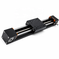 Rel Linear 100mm 200mm 300mm Aktuator Linear Teleskopik Berpenggerak Sabuk untuk Printer 3D CNC dengan Bantalan Alloy Gear