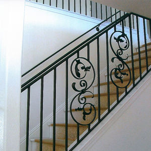 Китайский производитель primahousing, индивидуальные кованые железные перила, конструкция лестницы - Product Image 5