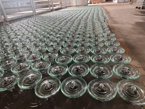 U300 Chất lượng cao Đĩa treo cứng cách điện thủy tinh khí động học với lớp kẽm điện áp cao - Product Image 6