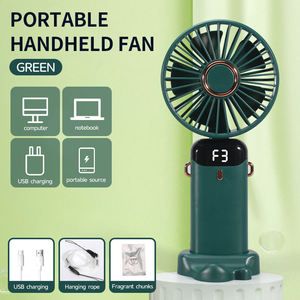 Mini Ventilador Portátil de Mano con Indicador de Batería, Ventilador de Mano para Exteriores con Soporte para Teléfono Móvil - Product Image 2