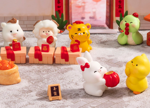 Capodanno 12 zodiaci cinesi ratto di bue di tigre di coniglio di drago di cavallo di pecora scimmia gallo di cane di maiale di scultura in resina art <span class=keywords><strong>dog</strong></span> - Product Image 4