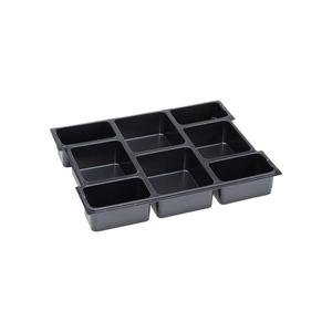 L-BOXX d'insertion de petites pièces BS Systems®LB 102 W404xD312xH61 mm polystyrène avec 8 compartiments noir - Product Image 1