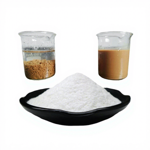 Productos Químicos para el Tratamiento de Aguas Residuales, Poliacrilamida Catiónica Aniónica, Floculante en Polvo de Gránulos Blancos para el Tratamiento de Aguas Residuales, ISO14001 - Product Image 1