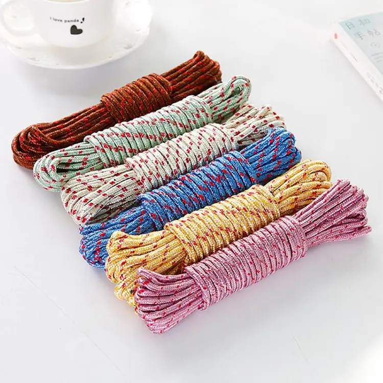 2023 Custom Outdoor Clotheslin Eeyewear Cords Colorful Packaging Nylon Braided Rope