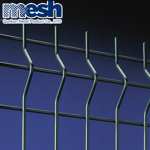 Anping Chất lượng cao tam giác lưới hàng rào giá tốt 3D cong hàng rào hệ thống màu xanh lá cây tùy chỉnh - Product Image 3