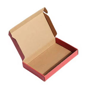 Buzón corrugado. Papel Kraft rosa para ropa Cajas de envío Logotipo personalizado - Product Image 6