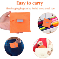 Sacs de courses réutilisables en nylon pliables et extensibles, vente en gros d'usine