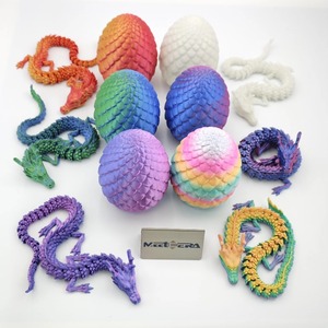 Modèle de jouet dragon imprimé en 3D, nouveau style personnalisé 2026, œuf de dragon 3D coloré, animaux imprimés en PLA - Product Image 1