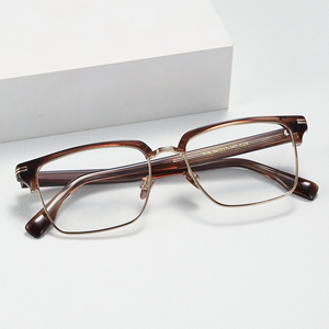 Rectangle Full Rim <b>Eyeglasses</b> Solid Tortoise <b>Frame</b> Anti-Uv Unisex Adults Vision Correction <b>Frames</b> - Product Image 6
