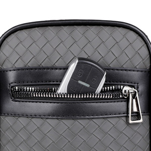 Sac à bandoulière personnalisé pour homme, style coréen, tendance, décontracté, petit sac messager carré tissé, vente en gros, à la mode pour les jeunes - Product Image 6