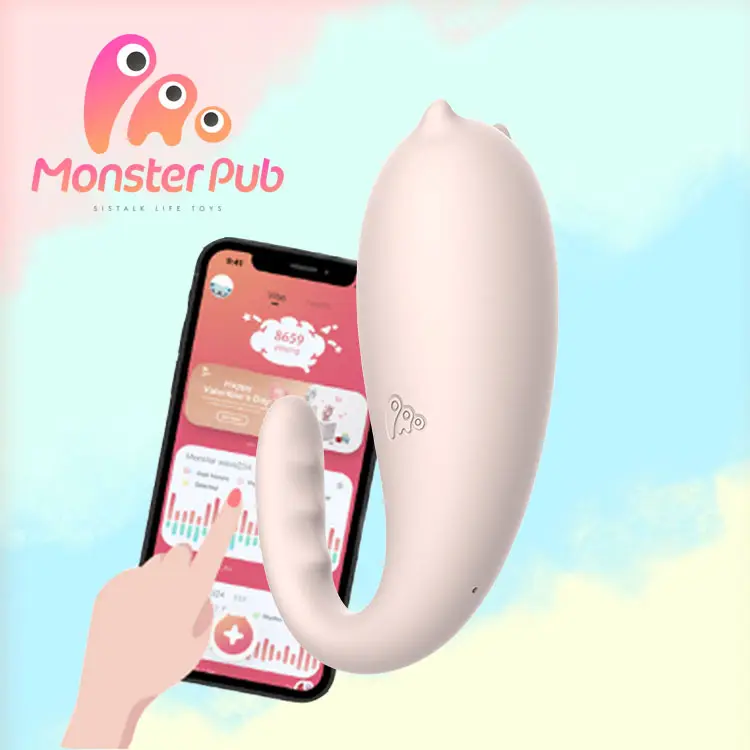 Aplikasi Pub Monster mainan seks Juguetes Wanita mainan seks Vibrator Vibrator Dildos untuk wanita dewasa dengan aplikasi pengendali jarak jauh