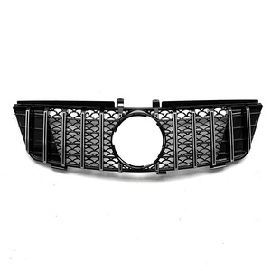 Pare-chocs de voiture en ABS, calandre avant à rayures verticales GT, remplacement direct, compatible avec Benz <span class=keywords><strong>ML</strong></span> <span class=keywords><strong>W164</strong></span> 2005 2008, accessoires modifiés - Product Image 3