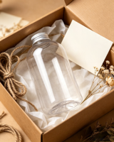 Bouteille de boisson en plastique PET transparente ovale de 500 ml de qualité alimentaire avec couvercle à vis en aluminium pour l'emballage de jus de fruits, de lait et de thé