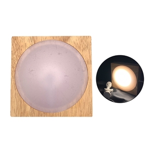 3D Crystal Ball Night <strong>Light</strong> Kids Moon <strong>Table</strong> Bedside Lamp With Wood Base Home &amp; Room Decoration - Product Image 6