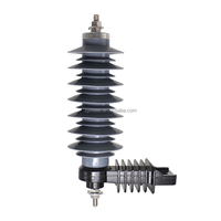 Parafoudre extérieur en caoutchouc silicone polymère et oxyde de zinc Shuangfeng YH10W-24S10C600 24kV pour protection contre la foudre, Zhejiang ISO9001
