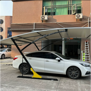 Tettoia <span class=keywords><strong>per</strong></span> <span class=keywords><strong>Auto</strong></span> in Acciaio Zincato con Protezione UV, Tetto Arcuato Impermeabile in PVDF, Tenda Moderna e Semplice <span class=keywords><strong>per</strong></span> Parcheggio <span class=keywords><strong>Auto</strong></span>, Garage Premium, <span class=keywords><strong>Tettoie</strong></span> <span class=keywords><strong>per</strong></span> Esterni - Product Image 2