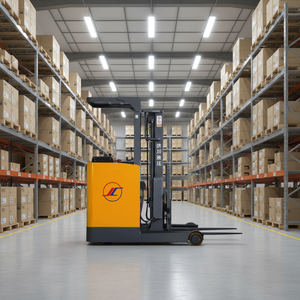 Nouveau Chariot élévateur électrique TAIXING JICHUAN pour la manutention <span class=keywords><strong>de</strong></span> commandes, transpalette élévateur hydraulique 1T-3T, chariot élévateur électrique à mât rétractable RWD avec pneus pleins et poste <span class=keywords><strong>de</strong></span> conduite - Product Image 1