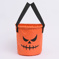 2025 nouveau personnalisé éclairer citrouille Halloween panier enfants truc ou traiter sac de bonbons lumière LED blanc Halloween seaux