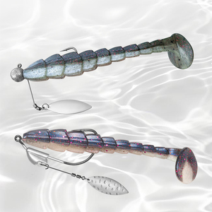 Kit de remplacement de lames Spinpoler, lames en laiton argenté, articulation pivotante, fil d'acier, accessoires de pêche pour leurres durs Willow Colorado - Product Image 5