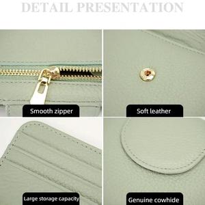 AndoBag RFID Short <b>Wallet</b> <b>for</b> <b>Men</b> Women Genuine Cow Leather Fashion <b>Trifold</b> <b>Wallet</b> Card Holder Zipper Coin Purse 1824-1834 - Product Image 5