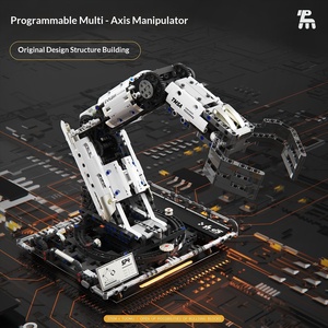 Juguete <span class=keywords><strong>Robot</strong></span> Programable STEM T2007, Brazo Mecánico Eléctrico RC, Bloques de Construcción, Modelo Educativo de Ciencia para Niños - Product Image 1