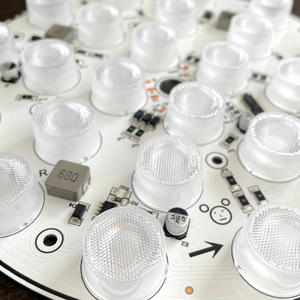 Pannello <span class=keywords><strong>LED</strong></span> Indirizzabile Demo 180mm DMX512 RGBW 3535 SMD con PCB in Alluminio e Kit Lenti 24W-50W 24V 25/60 per Illuminazione Piscine - Product Image 5