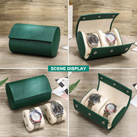Montre de luxe personnalisée en cuir saffiano pour hommes, 1 à 8 emplacements, étui de voyage avec logo en relief, boîte à montre personnalisée